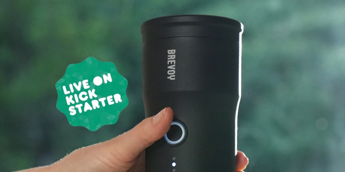 Now Live: Brevoy Portable Espresso Machine on Kickstarter