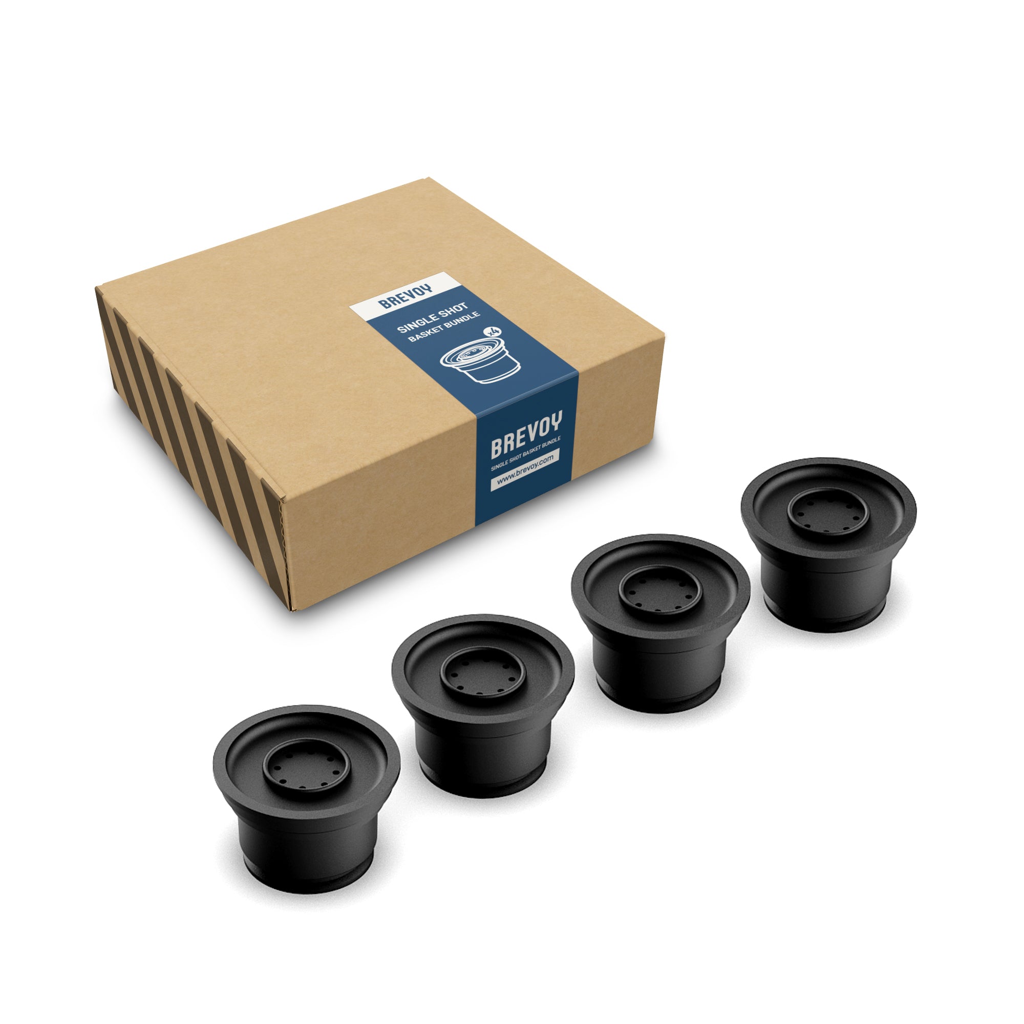 Brevoy Single Shot Basket-Paket (4er-Pack)