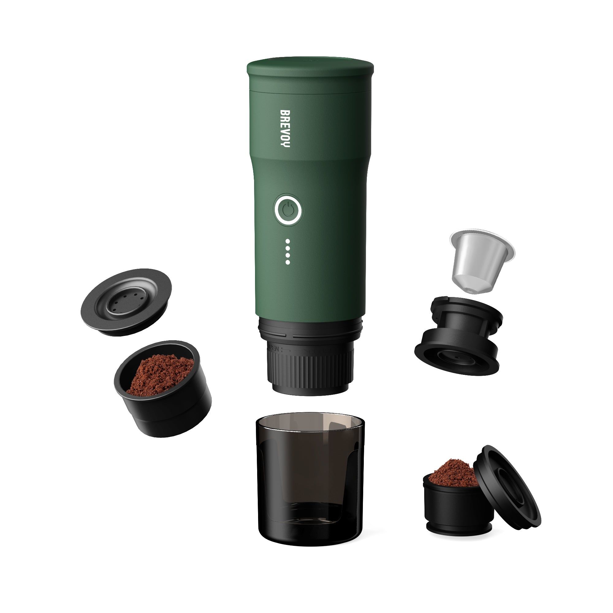 Portable Espresso Maker - Camping Green