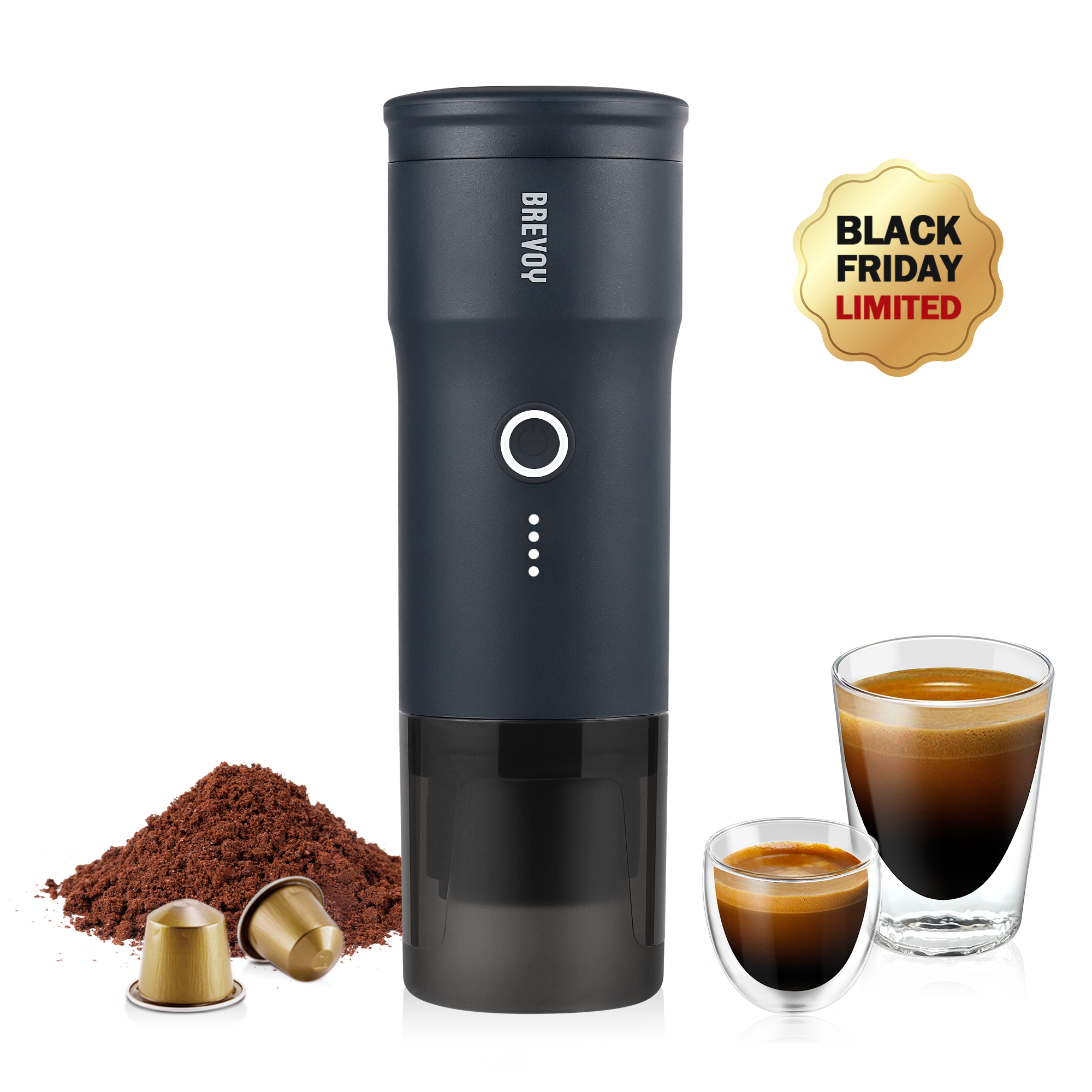 Portable Espresso Maker - Oceanic Black & More