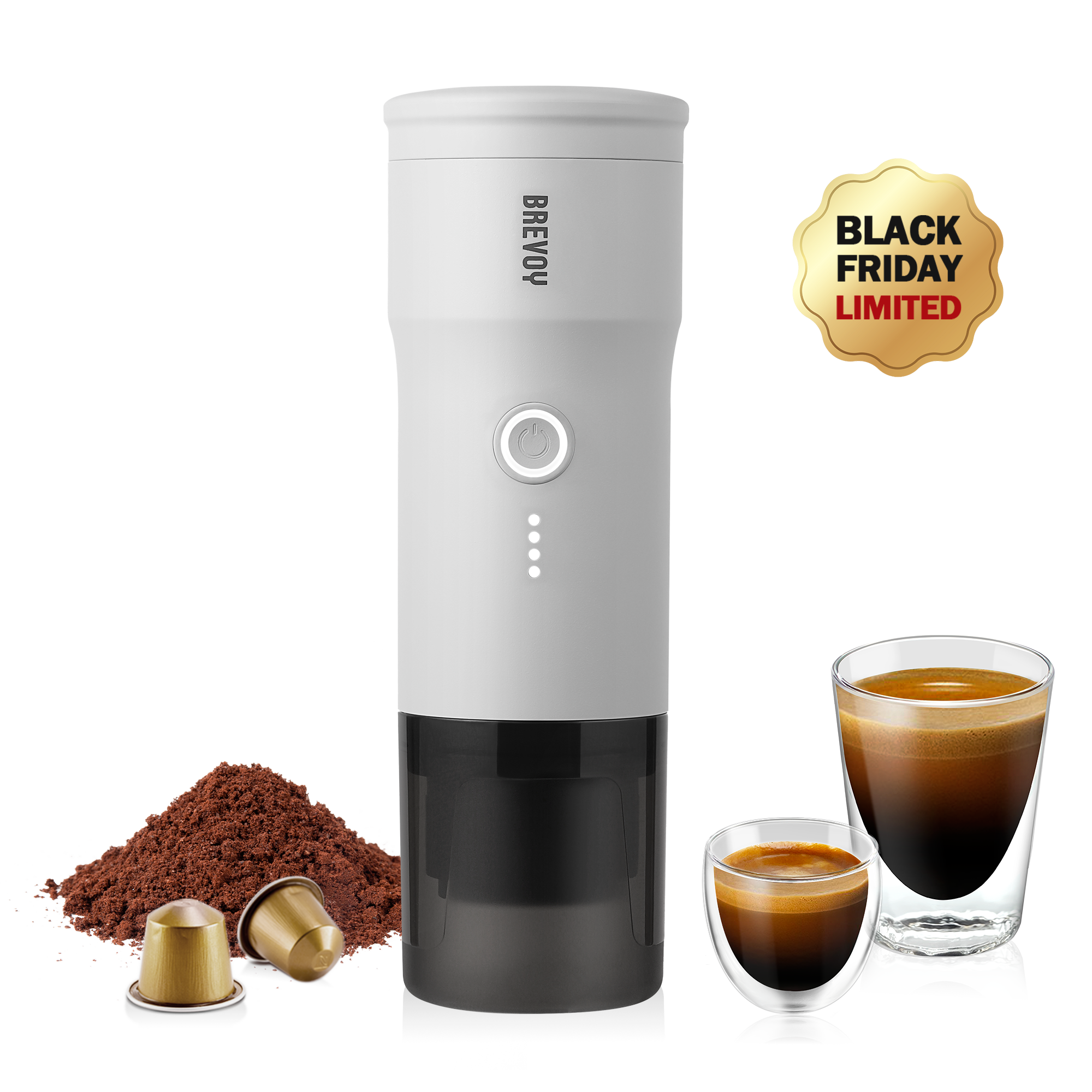 Portable Espresso Maker - Lunar White & More